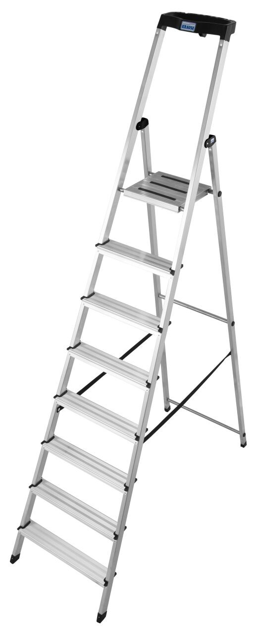 KRAUSE SAFETY drabina aluminiowa 8 stopni z PÓŁKĄ